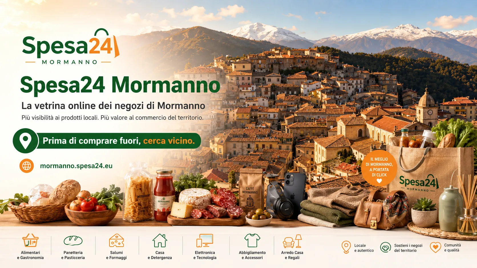 Spesa24 Mormanno - la vetrina online dei negozi di Mormanno, con consegna a domicilio